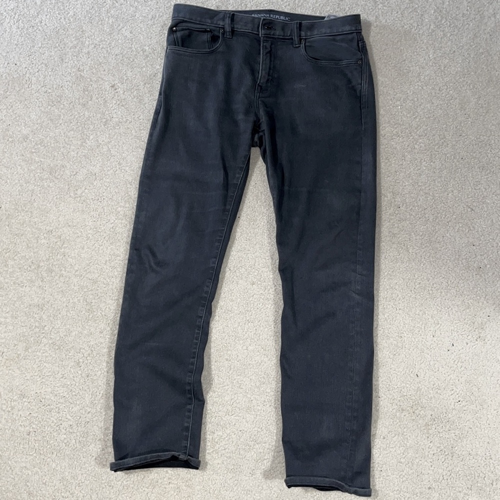 Banana Republic, 32 x 32, Gray Traveler Slim Jeans